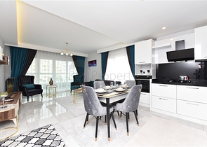 شقة غرفة وصالة - واسعة نسبيا - مفروشة وضمن مجمع حديث - في مهموتلار / الانيا 