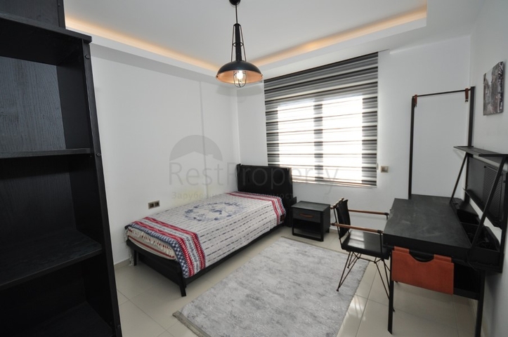 شقة ضمن مجمع يضم كافة الخدمات - تصميم 1+2 - في مهموتلار / الانيا 