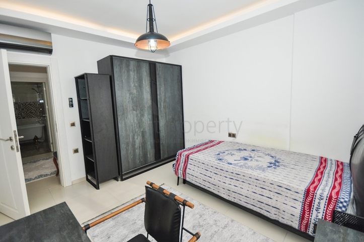 شقة ضمن مجمع يضم كافة الخدمات - تصميم 1+2 - في مهموتلار / الانيا 