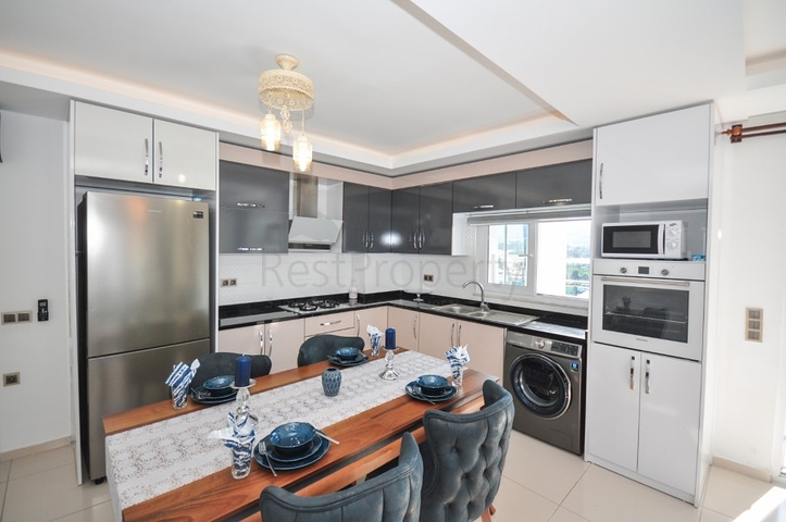 شقة ضمن مجمع يضم كافة الخدمات - تصميم 1+2 - في مهموتلار / الانيا 