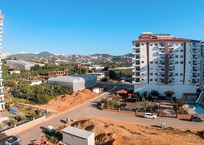 شقة ضمن مجمع يضم كافة الخدمات - تصميم 1+2 - في مهموتلار / الانيا 