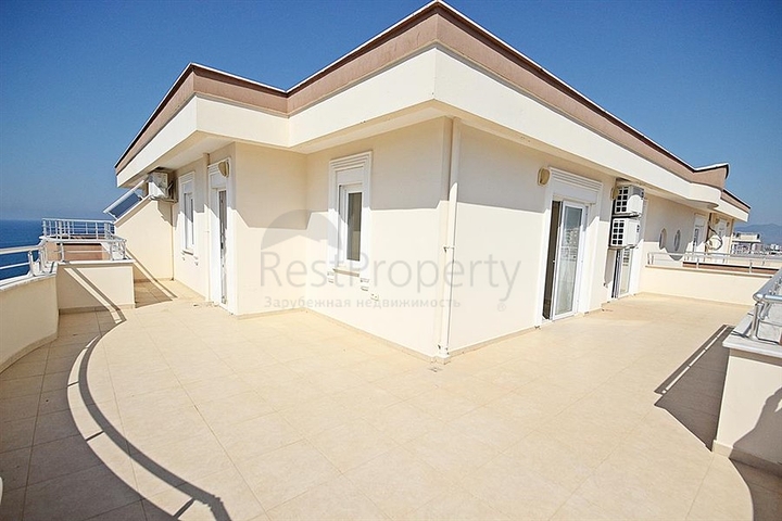 اطلالة بحر - دوبلكس 4 غرف وصالة - في مهموتلار / الانيا 