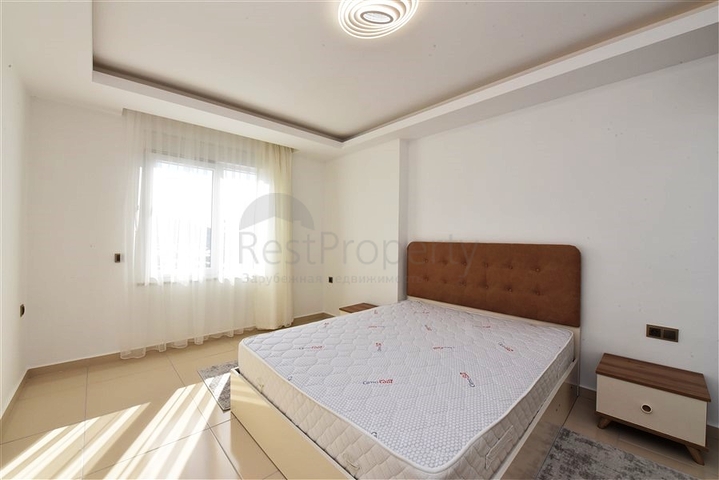 طابق مرتفع - اطلالة جبلية رائعة - شقة 1+1 - ضمن مجمع يضم كافة الخدمات - مهموتلار / الانيا 