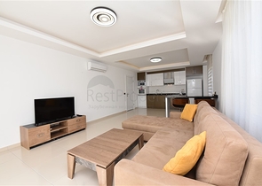 طابق مرتفع - اطلالة جبلية رائعة - شقة 1+1 - ضمن مجمع يضم كافة الخدمات - مهموتلار / الانيا 