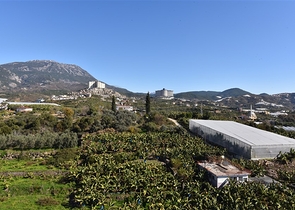 طابق مرتفع - اطلالة جبلية رائعة - شقة 1+1 - ضمن مجمع يضم كافة الخدمات - مهموتلار / الانيا 