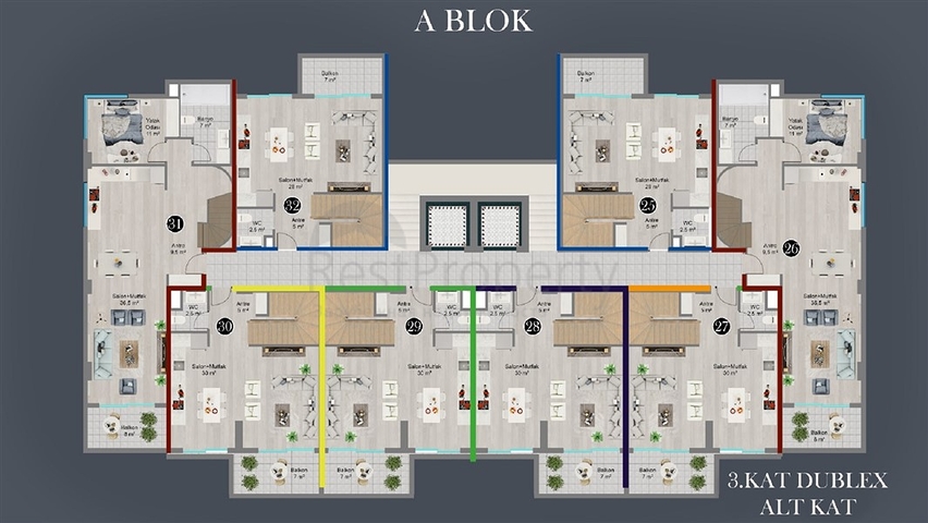 بالاقساط 24 شهرا - شقق ضمن مجمع قيد الانشاء في اوبا / الانيا 