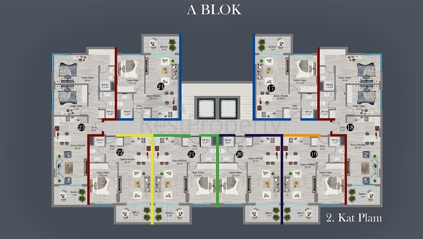 بالاقساط 24 شهرا - شقق ضمن مجمع قيد الانشاء في اوبا / الانيا 