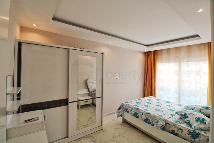 شقة غرفة وصالة -مفروشة - ضمن مجمع -قريب من البحر والخدمات -في مهموتلار / الانيا 