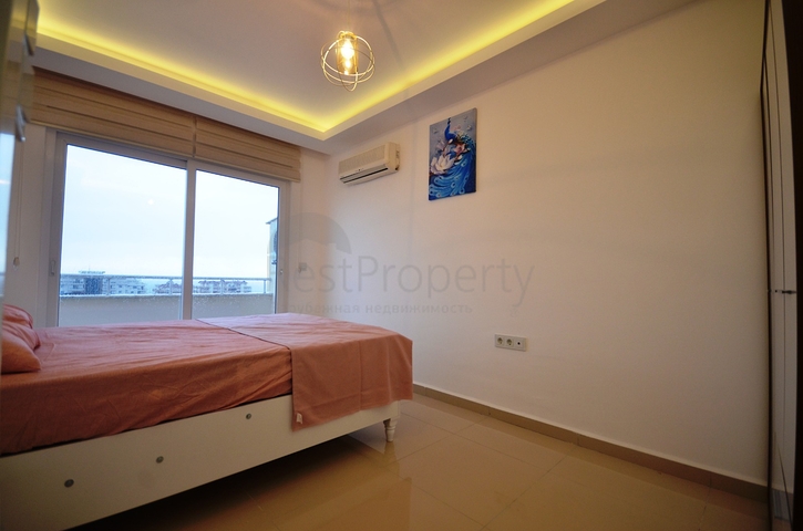 بسعر مناسب - دوبلكس 2 غرفة وصالة -اطلالة بحر - في مهموتلار / الانيا 