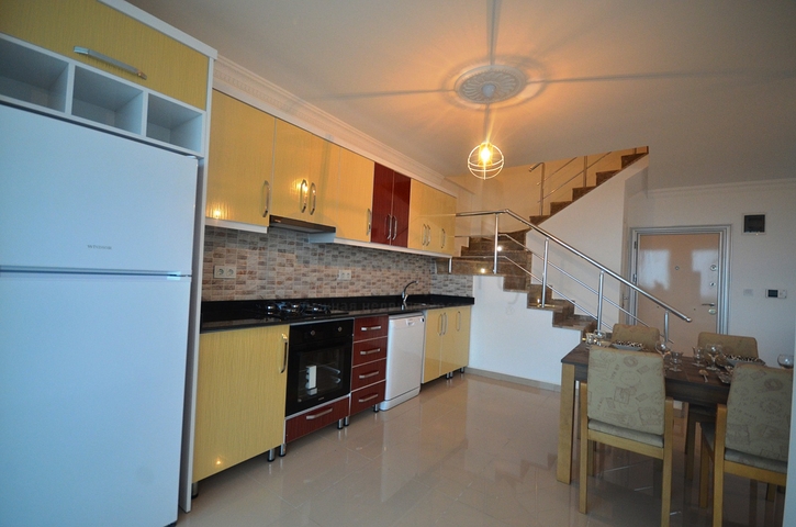 بسعر مناسب - دوبلكس 2 غرفة وصالة -اطلالة بحر - في مهموتلار / الانيا 