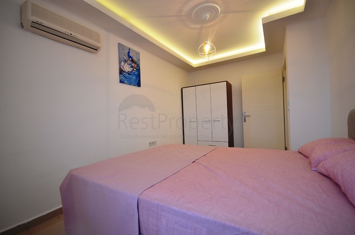 بسعر مناسب - دوبلكس 2 غرفة وصالة -اطلالة بحر - في مهموتلار / الانيا 