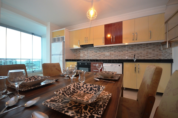 بسعر مناسب - دوبلكس 2 غرفة وصالة -اطلالة بحر - في مهموتلار / الانيا 