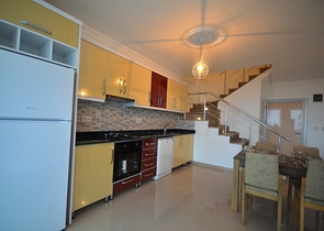 بسعر مناسب - دوبلكس 2 غرفة وصالة -اطلالة بحر - في مهموتلار / الانيا 