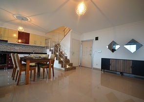 بسعر مناسب - دوبلكس 2 غرفة وصالة -اطلالة بحر - في مهموتلار / الانيا 