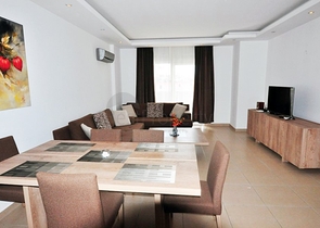 شقة 1+1 - مفروشة -ضمن مجمع سكني - في مهموتلار / الانيا 