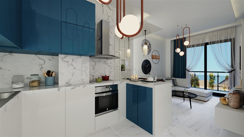 شقق بالاقساط - ضمن مجمع سكني قيد الانشاء - في منطقة حيوية - مهموتلار / الانيا 