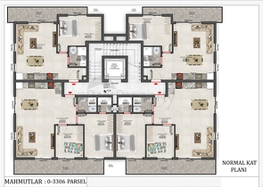 شقق بالاقساط - ضمن مجمع سكني قيد الانشاء - في منطقة حيوية - مهموتلار / الانيا 