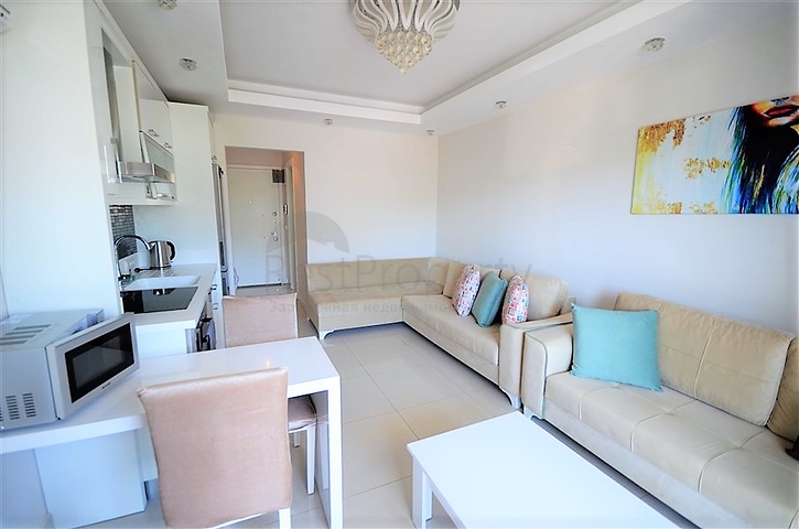 قريب من البحر والخدمات -استديو مفروش - ضمن مجمع سكني - في مهموتلار / الانيا 