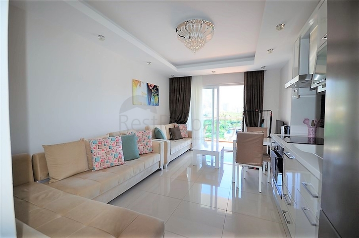 قريب من البحر والخدمات -استديو مفروش - ضمن مجمع سكني - في مهموتلار / الانيا 