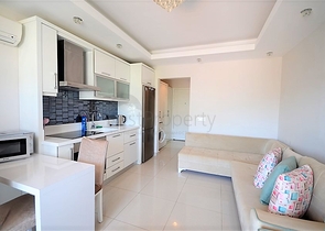 قريب من البحر والخدمات -استديو مفروش - ضمن مجمع سكني - في مهموتلار / الانيا 