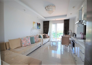 قريب من البحر والخدمات -استديو مفروش - ضمن مجمع سكني - في مهموتلار / الانيا 