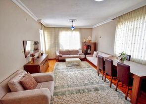 شقة 3 + 1 تطل على البحر الأبيض المتوسط ​​في لارا أنطاليا