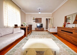 شقة 3 + 1 تطل على البحر الأبيض المتوسط ​​في لارا أنطاليا