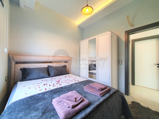 شقة غرفة وصالة -مؤثثة - ضمن مجمع سكني جديد - في مهموتلار / الانيا 