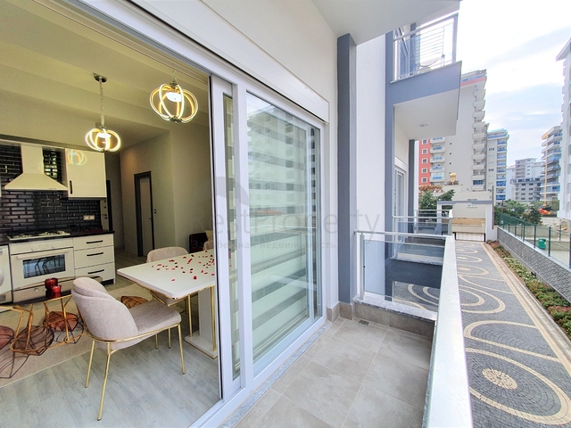 شقة غرفة وصالة -مؤثثة - ضمن مجمع سكني جديد - في مهموتلار / الانيا 