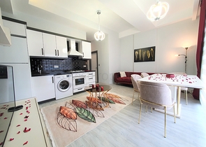 شقة غرفة وصالة -مؤثثة - ضمن مجمع سكني جديد - في مهموتلار / الانيا 