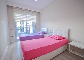 شقة 3 غرف وصالة - مطبخ منفصل - مؤثثة - في مهموتلار / الانيا 