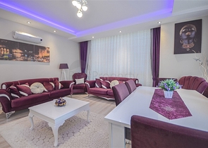 شقة 3 غرف وصالة - مطبخ منفصل - مؤثثة - في مهموتلار / الانيا 