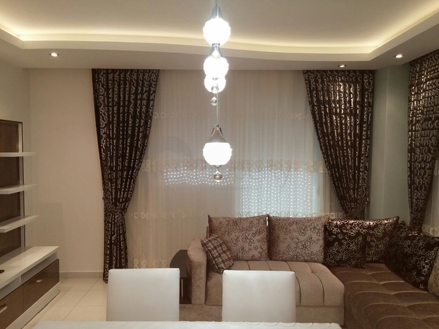 على مسافة 100 م من البحر - شقة 2 غرفة وصالة -مفروشة - في مهموتلار / الانيا 