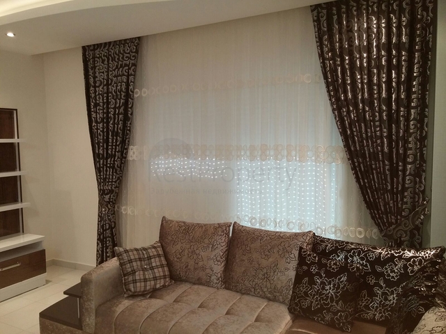 على مسافة 100 م من البحر - شقة 2 غرفة وصالة -مفروشة - في مهموتلار / الانيا 