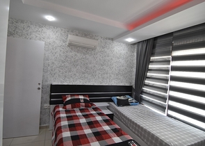 ضمن مجمع 5 نجوم - شقة غرفتين وصالة - مفروشة - في منطقة جيكجلي المركزية / الانيا 