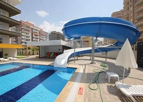 مجمع 5 نجوم - شقة مؤثثة غرفتين وصالة - في مهموتلار / الانيا 