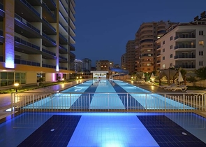 مجمع 5 نجوم - شقة مؤثثة غرفتين وصالة - في مهموتلار / الانيا 