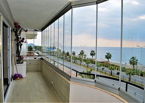 على البحر مباشرة - شقة غرفتين وصالة - في مهموتلار /الانيا 