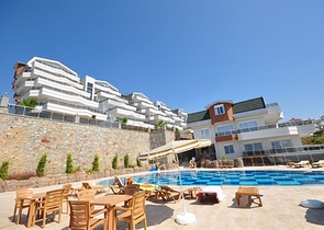 شقة 2 غرفة وصالة - ضمن مجمع باطلالة ساحرة على البحر - في كوناكليه / الانيا 