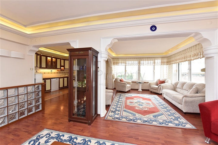 اطلالة بحر - دوبلكس 3 غرف وصالة - في مهموتلار / الانيا