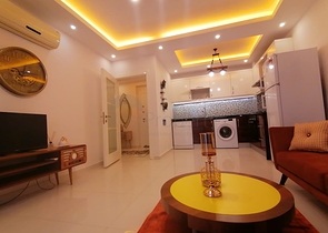 منزل بتصميم انيق - ضمن مجمع سكني - غرفة وصالة - في مهموتلار / الانيا 