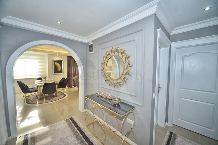 شقة انيقة - على مسافة 100م من البحر - تصميم 2 غرفة وصالة - في مهموتلار / الانيا