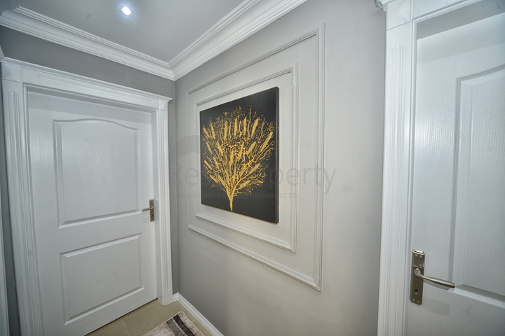 شقة انيقة - على مسافة 100م من البحر - تصميم 2 غرفة وصالة - في مهموتلار / الانيا