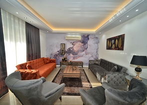 شقة انيقة - على مسافة 100م من البحر - تصميم 2 غرفة وصالة - في مهموتلار / الانيا