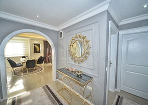 شقة انيقة - على مسافة 100م من البحر - تصميم 2 غرفة وصالة - في مهموتلار / الانيا