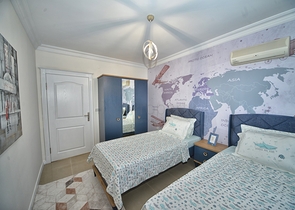 شقة انيقة - على مسافة 100م من البحر - تصميم 2 غرفة وصالة - في مهموتلار / الانيا