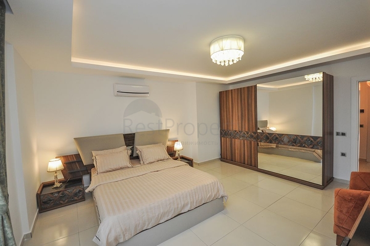 طابق مرتفع - شقة مؤثثة - غرفة وصالة - في مهموتلار / الانيا 