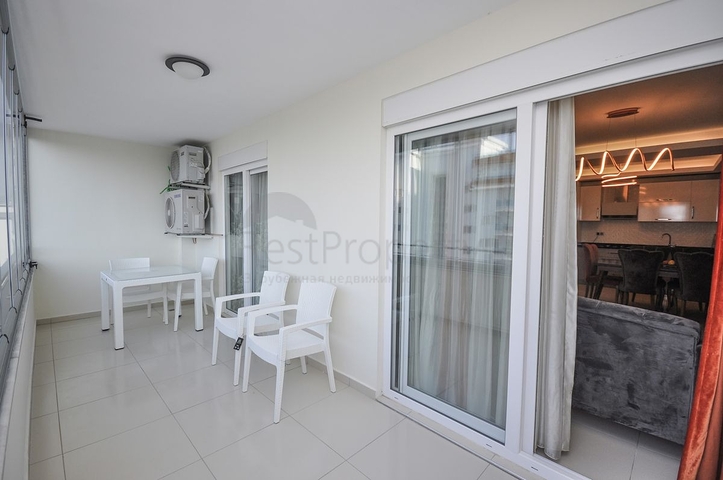 طابق مرتفع - شقة مؤثثة - غرفة وصالة - في مهموتلار / الانيا 