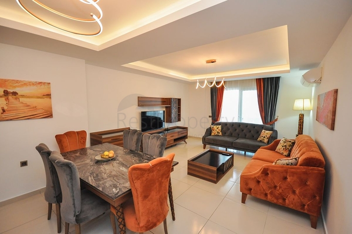 طابق مرتفع - شقة مؤثثة - غرفة وصالة - في مهموتلار / الانيا 