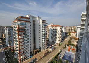 طابق مرتفع - شقة مؤثثة - غرفة وصالة - في مهموتلار / الانيا 